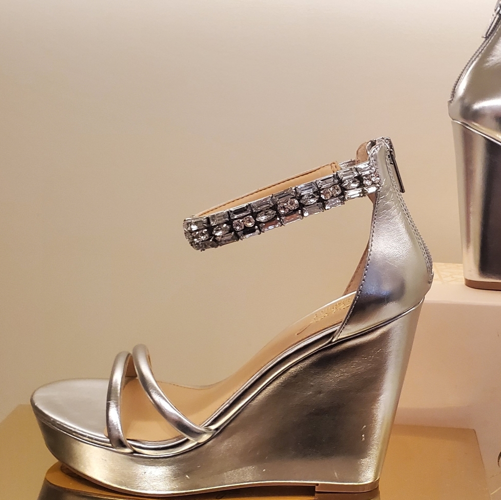 Badgley Mischka Jewel silver Kathleen rhinestone - Picture 8 of 9